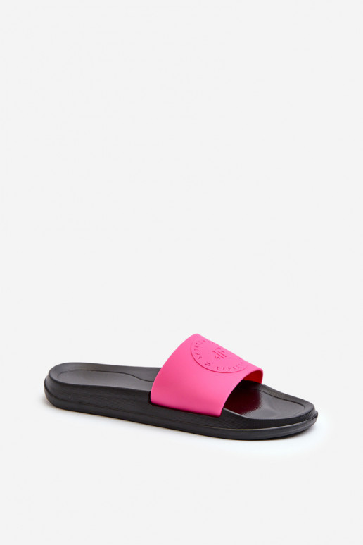 Chinelos femininos 4FMM00FFLIF045-55S rosa-preto