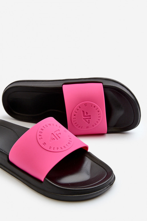 Chinelos femininos 4FMM00FFLIF045-55S rosa-preto