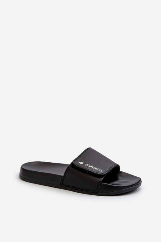 Chinelos femininos 4FMM00FFLIF031A-20S pretos Chinelos femininos 4FMM00FFLIF031A-20S pretos