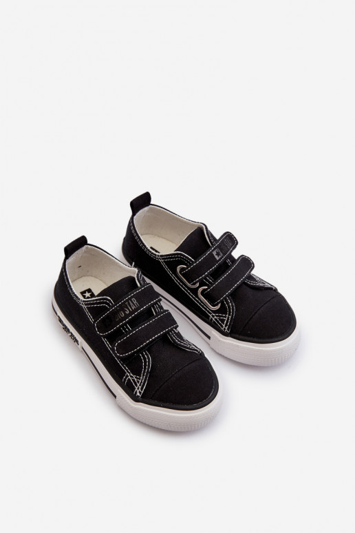 Calçado infantil de lazer com fechos adesivos Big Star LL374015 cor preta