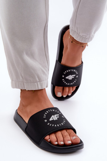 Chinelos femininos 4FMM00FFLIF044A-20S pretos