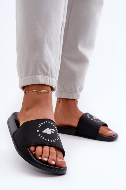 Chinelos femininos 4FMM00FFLIF044A-20S pretos