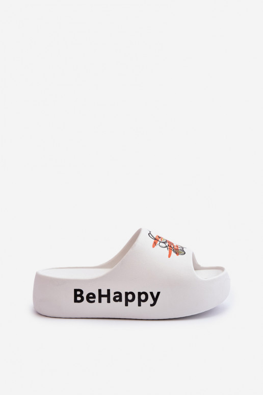 Chinelos femininos leves com sola maciça Com ursinho Chinelos leves na cor branca Serefina Chinelos femininos leves com sola maciça Com ursinho Chinelos leves na cor branca Serefina