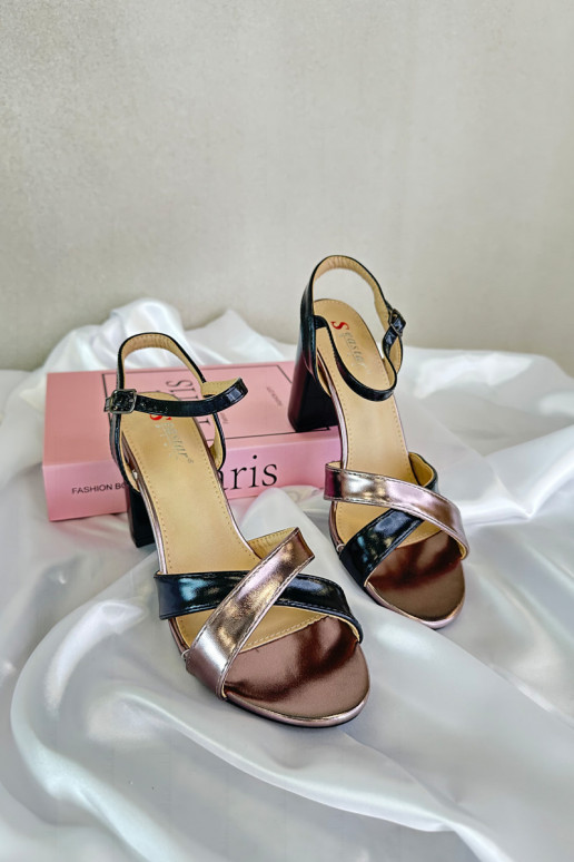 Eko Oda Sandálias elegantes de salto alto Record cor preta Abilica