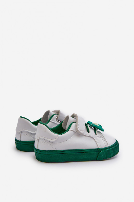 Tênis infantil calçado de lazer Z Przypinku Cor branco-verde Pennyn