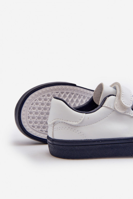 Tênis infantil calçado de lazer Z Przypinku Branco-azul escuro Pennyn