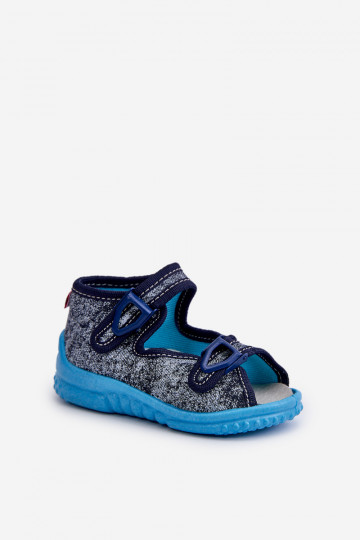Chinelos sandálias infantis NEL 310-19 GOKIDS cor cinza