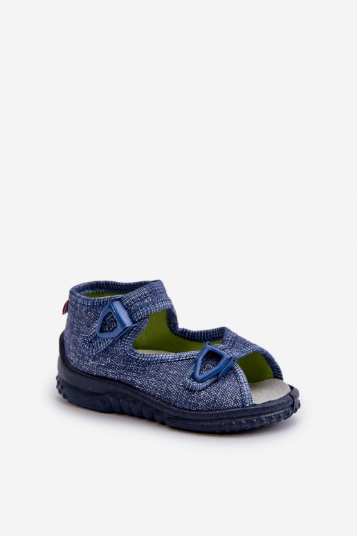 Sandálias infantis NEL 310-06 GOKIDS azul escuro