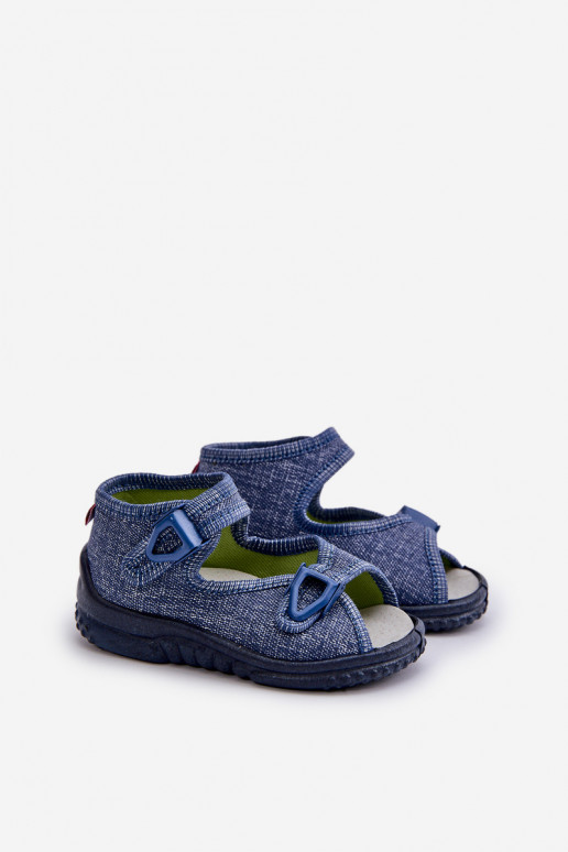 Sandálias infantis NEL 310-06 GOKIDS azul escuro