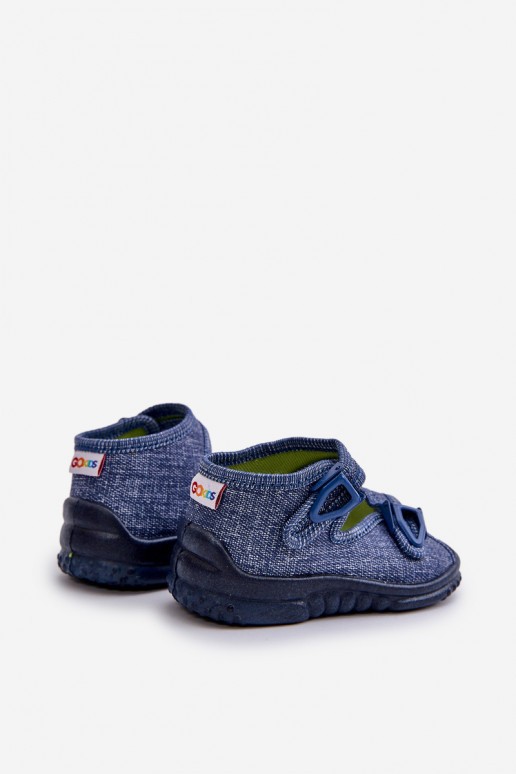 Sandálias infantis NEL 310-06 GOKIDS azul escuro