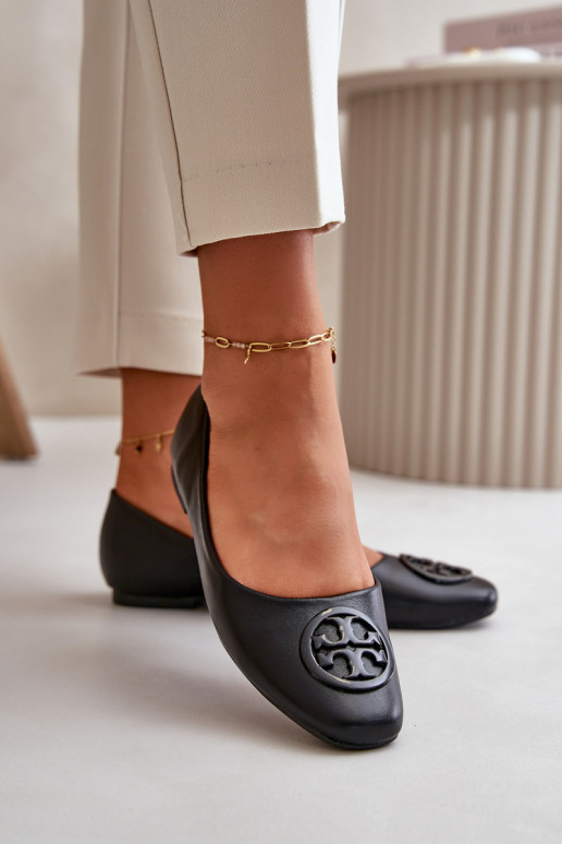 Bailarinas Feminino com enfeites Eko Pele cor preta Rhodike Bailarinas Feminino com enfeites Eko Pele cor preta Rhodike