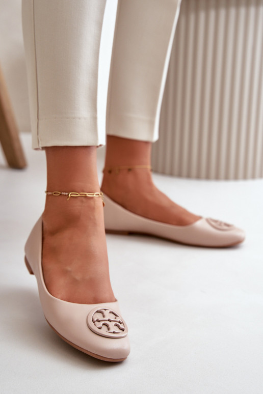 Bailarinas Feminino com enfeites Eko Pele bege Rhodike Bailarinas Feminino com enfeites Eko Pele bege Rhodike