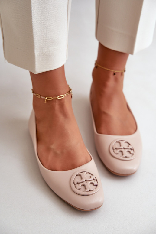 Bailarinas Feminino com enfeites Eko Pele bege Rhodike Bailarinas Feminino com enfeites Eko Pele bege Rhodike