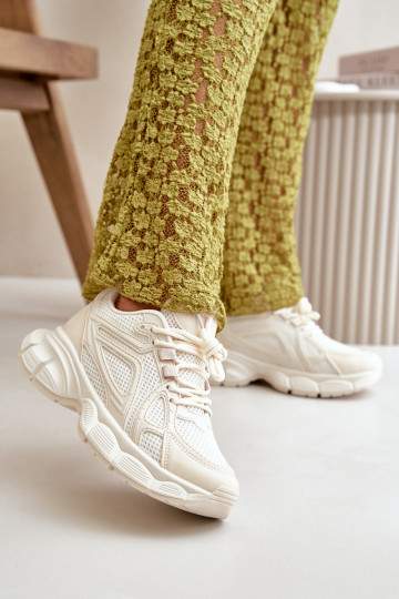 tênis À modalo de tênis Feminino bege Timoci