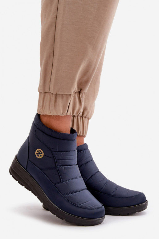 Botas de neve Feminino aquecimento azul escuro Helis Botas de neve Feminino aquecimento azul escuro Helis