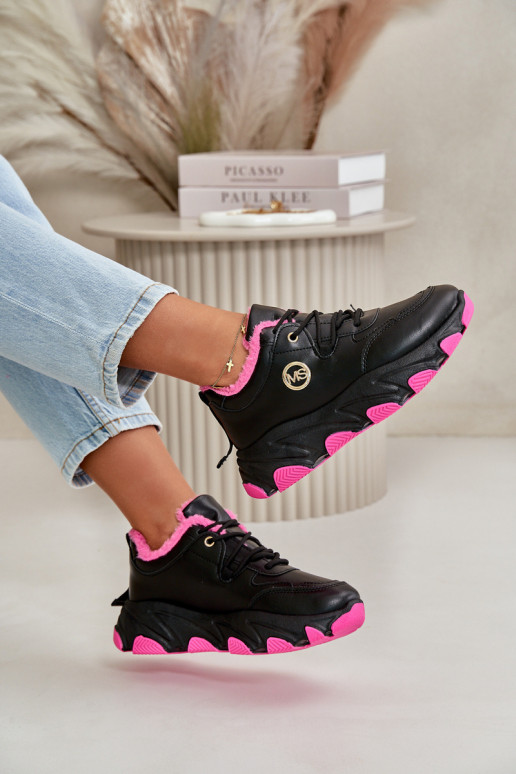 aquecimento tênis Feminino com atacadores com uma plataforma cor preta Bialoa aquecimento tênis Feminino com atacadores com uma plataforma cor preta Bialoa