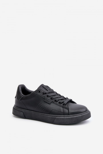 sapatos casuais À modalo de tênis para homens de couro ecológico Big Star OO174117 cor preta
