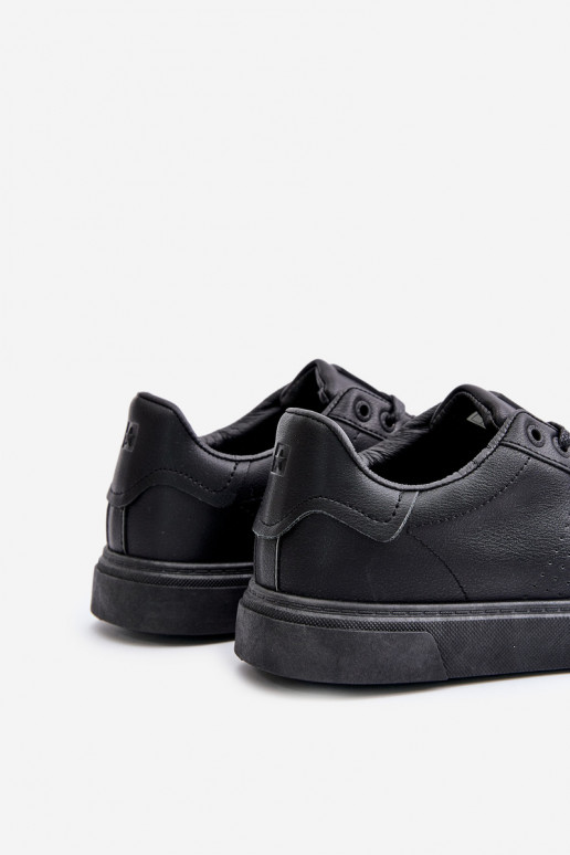 sapatos casuais À modalo de tênis para homens de couro ecológico Big Star OO174117 cor preta