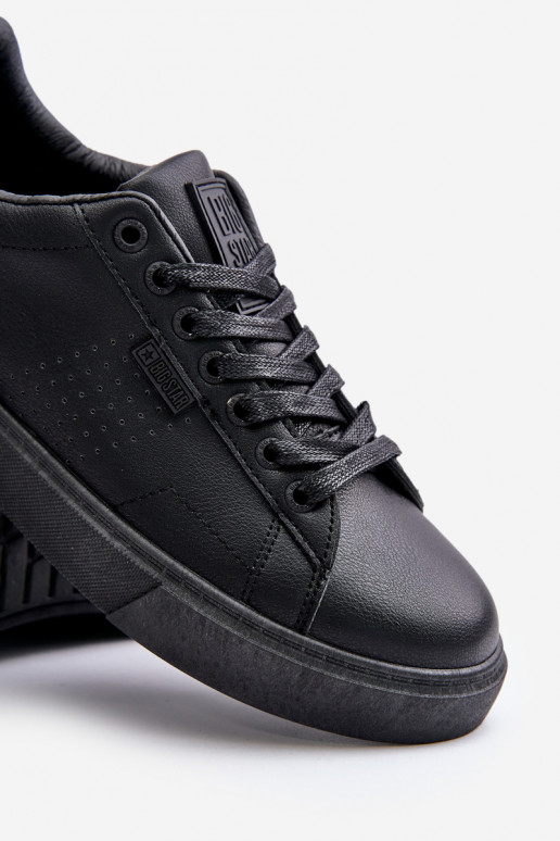 sapatos casuais À modalo de tênis para homens de couro ecológico Big Star OO174117 cor preta