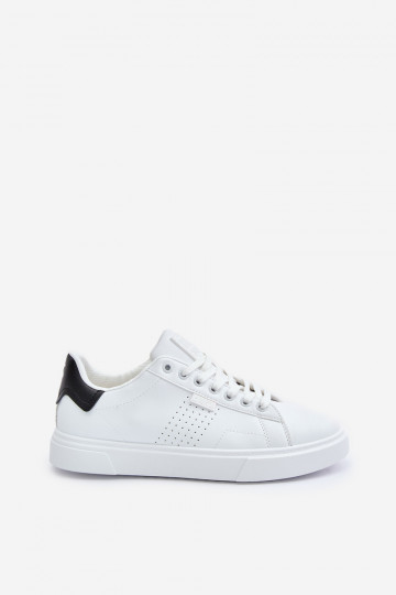 sapatos casuais À modalo de tênis para homens de couro ecológico Big Star OO174115 cor branca 2