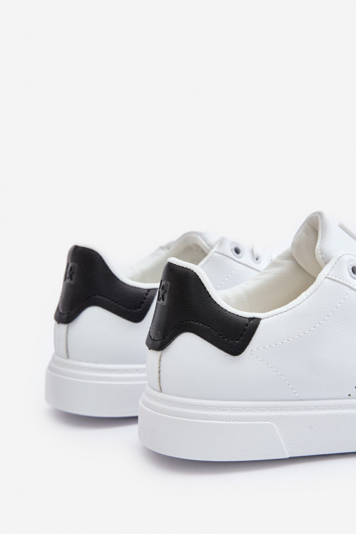 sapatos casuais À modalo de tênis para homens de couro ecológico Big Star OO174115 cor branca