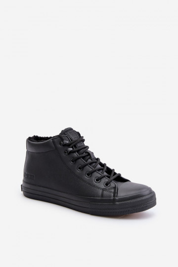 aquecimento Sapatos casuais masculinos de couro ecológico Big Star OO174607 cor preta