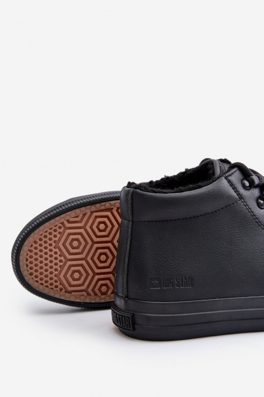 aquecimento Sapatos casuais masculinos de couro ecológico Big Star OO174607 cor preta