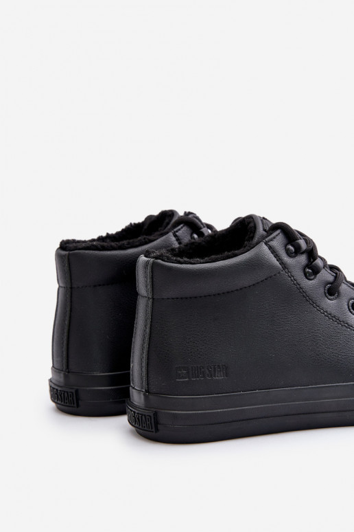 aquecimento Sapatos casuais masculinos de couro ecológico Big Star OO174607 cor preta