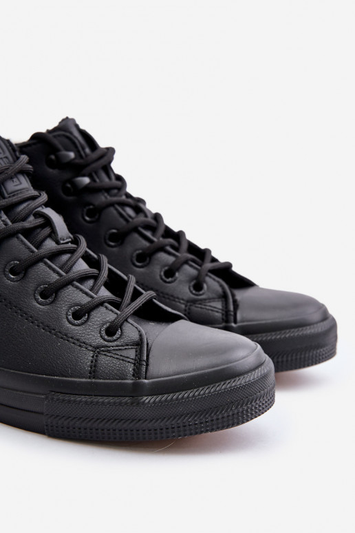 aquecimento Sapatos casuais masculinos de couro ecológico Big Star OO174607 cor preta