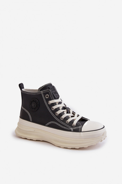 Sapatos de lazer com uma plataforma Eko Pele Big Star OO274063 cor preta Sapatos de lazer com uma plataforma Eko Pele Big Star OO274063 cor preta
