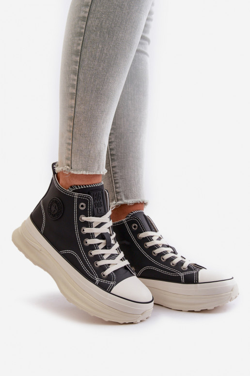 Sapatos de lazer com uma plataforma Eko Pele Big Star OO274063 cor preta Sapatos de lazer com uma plataforma Eko Pele Big Star OO274063 cor preta