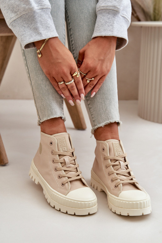 Sapatos de lazer com uma bota Por causa de Kubo Big Star OO274006 bege