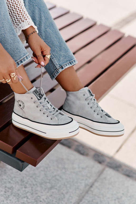 aquecimento Sapatos de lazer com uma plataforma Eko Pele Big Star OO274069 cor azul aquecimento Sapatos de lazer com uma plataforma Eko Pele Big Star OO274069 cor azul