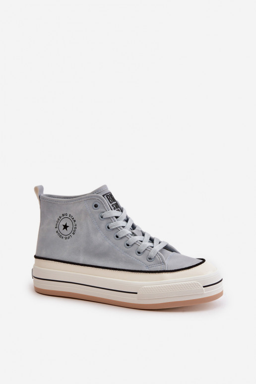 aquecimento Sapatos de lazer com uma plataforma Eko Pele Big Star OO274069 cor azul aquecimento Sapatos de lazer com uma plataforma Eko Pele Big Star OO274069 cor azul