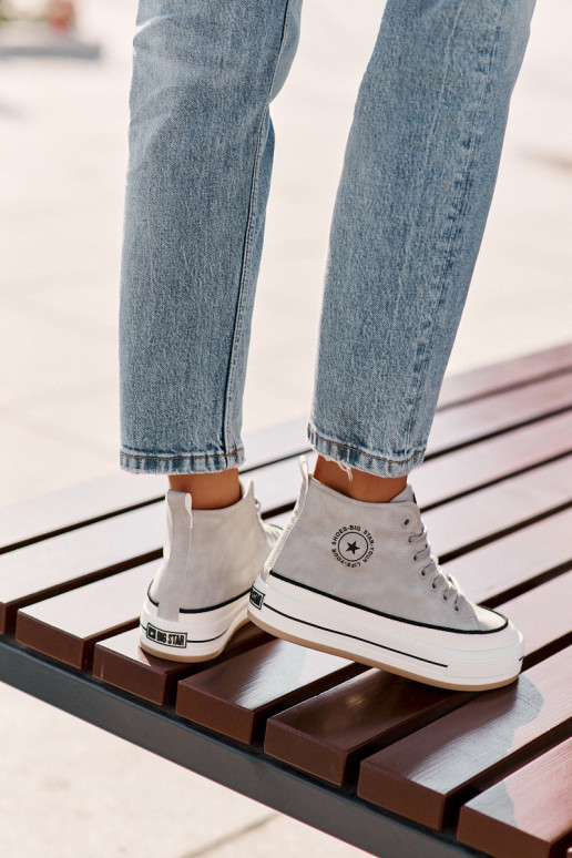 aquecimento Sapatos de lazer com uma plataforma Eko Pele Big Star OO274069 cor azul aquecimento Sapatos de lazer com uma plataforma Eko Pele Big Star OO274069 cor azul