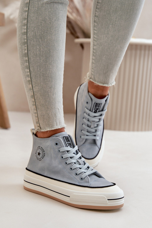 aquecimento Sapatos de lazer com uma plataforma Eko Pele Big Star OO274069 cor azul aquecimento Sapatos de lazer com uma plataforma Eko Pele Big Star OO274069 cor azul
