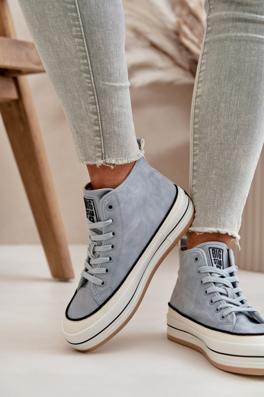 aquecimento Sapatos de lazer com uma plataforma Eko Pele Big Star OO274069 cor azul aquecimento Sapatos de lazer com uma plataforma Eko Pele Big Star OO274069 cor azul