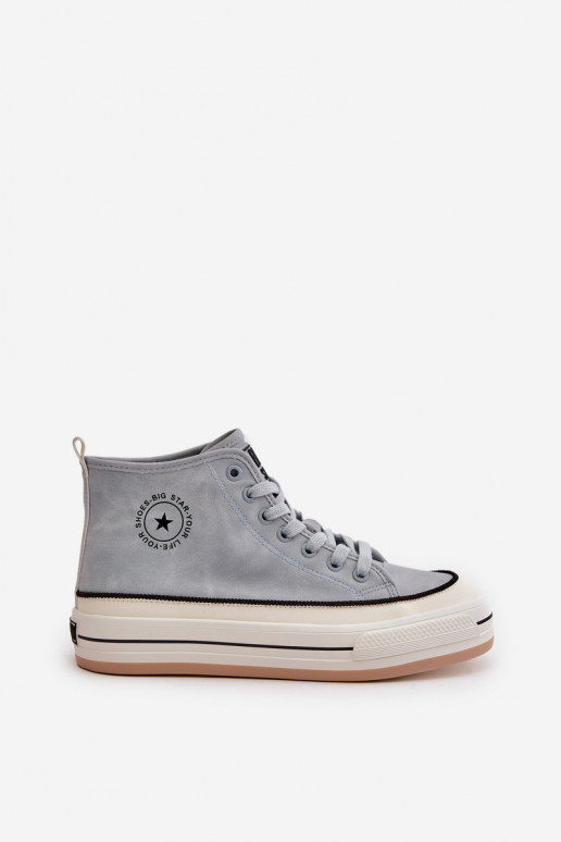 aquecimento Sapatos de lazer com uma plataforma Eko Pele Big Star OO274069 cor azul aquecimento Sapatos de lazer com uma plataforma Eko Pele Big Star OO274069 cor azul