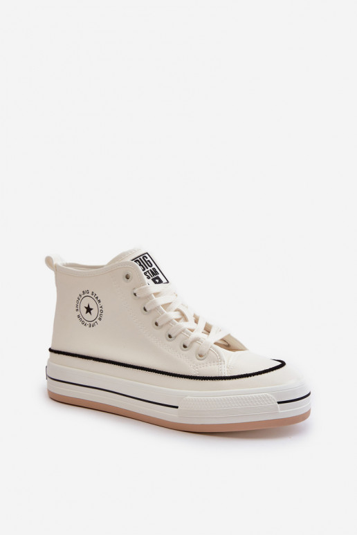 aquecimento Sapatos de lazer com uma plataforma Eko Pele Big Star OO274061 cor branca aquecimento Sapatos de lazer com uma plataforma Eko Pele Big Star OO274061 cor branca