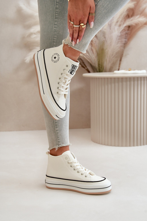 aquecimento Sapatos de lazer com uma plataforma Eko Pele Big Star OO274061 cor branca aquecimento Sapatos de lazer com uma plataforma Eko Pele Big Star OO274061 cor branca