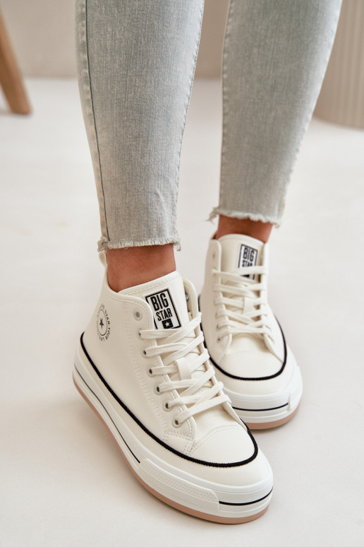 aquecimento Sapatos de lazer com uma plataforma Eko Pele Big Star OO274061 cor branca aquecimento Sapatos de lazer com uma plataforma Eko Pele Big Star OO274061 cor branca