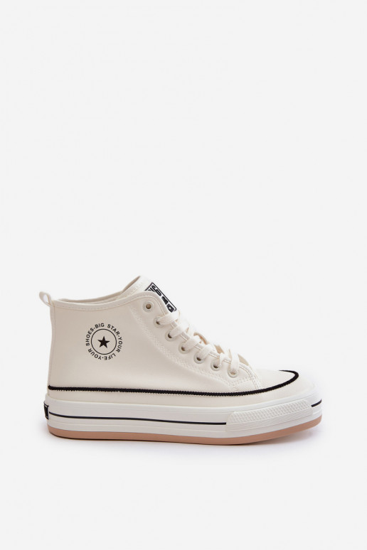 aquecimento Sapatos de lazer com uma plataforma Eko Pele Big Star OO274061 cor branca aquecimento Sapatos de lazer com uma plataforma Eko Pele Big Star OO274061 cor branca