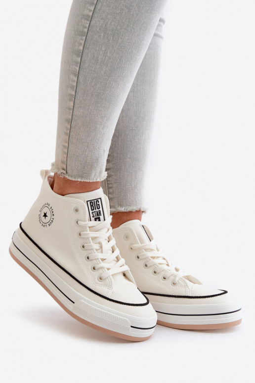 aquecimento Sapatos de lazer com uma plataforma Eko Pele Big Star OO274061 cor branca aquecimento Sapatos de lazer com uma plataforma Eko Pele Big Star OO274061 cor branca