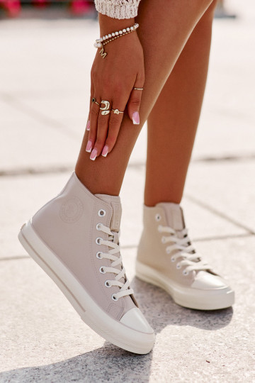 Sapatos de lazer aquecimento de couro ecológico cor rosa Big Star OO274933 2