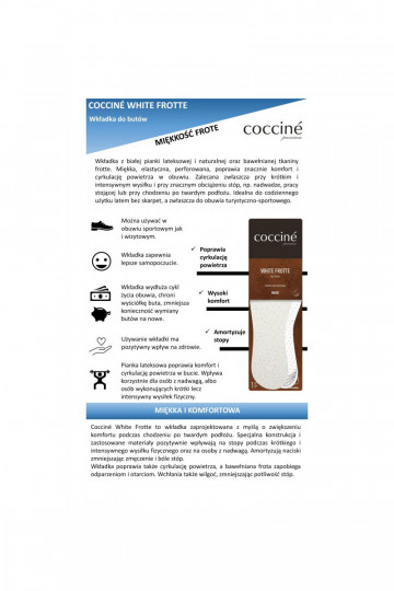Palmilhas Coccine INhite Frotte tecido turco de algodão em espuma de látex 34-41 2