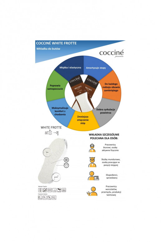 Palmilhas Coccine EMhite Frotte pano turco de algodão em espuma de látex 34-41