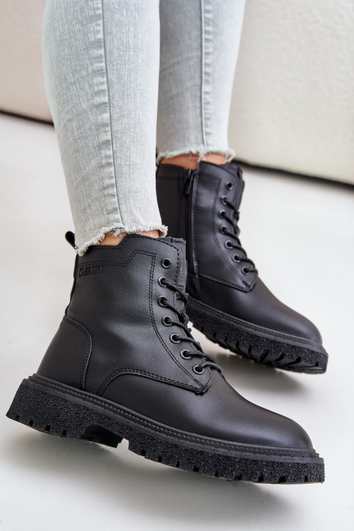 aquecimento Botins de trabalho Feminino OO274A126 cor preta