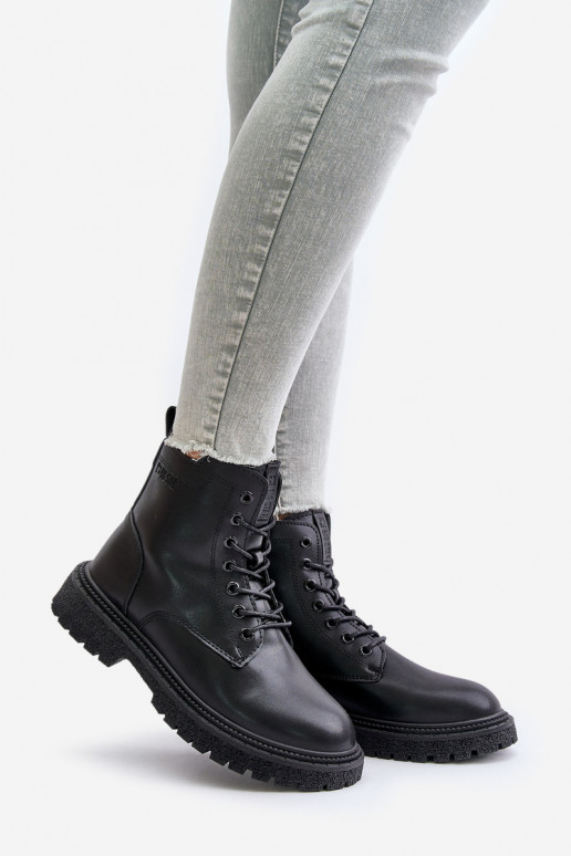 aquecimento Botins de trabalho Feminino OO274A126 cor preta