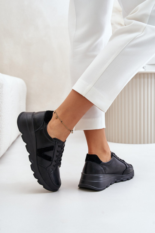 Pele tênis Feminino Vinceza 7918 cor preta Pele tênis Feminino Vinceza 7918 cor preta