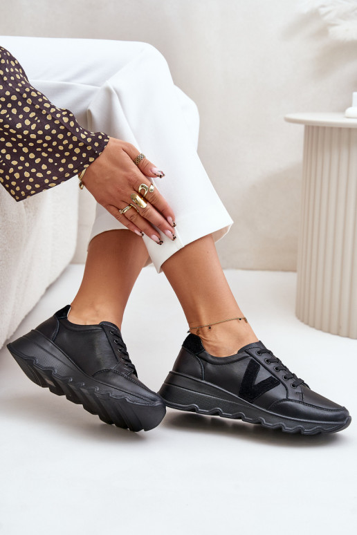 Pele tênis Feminino Vinceza 7918 cor preta Pele tênis Feminino Vinceza 7918 cor preta